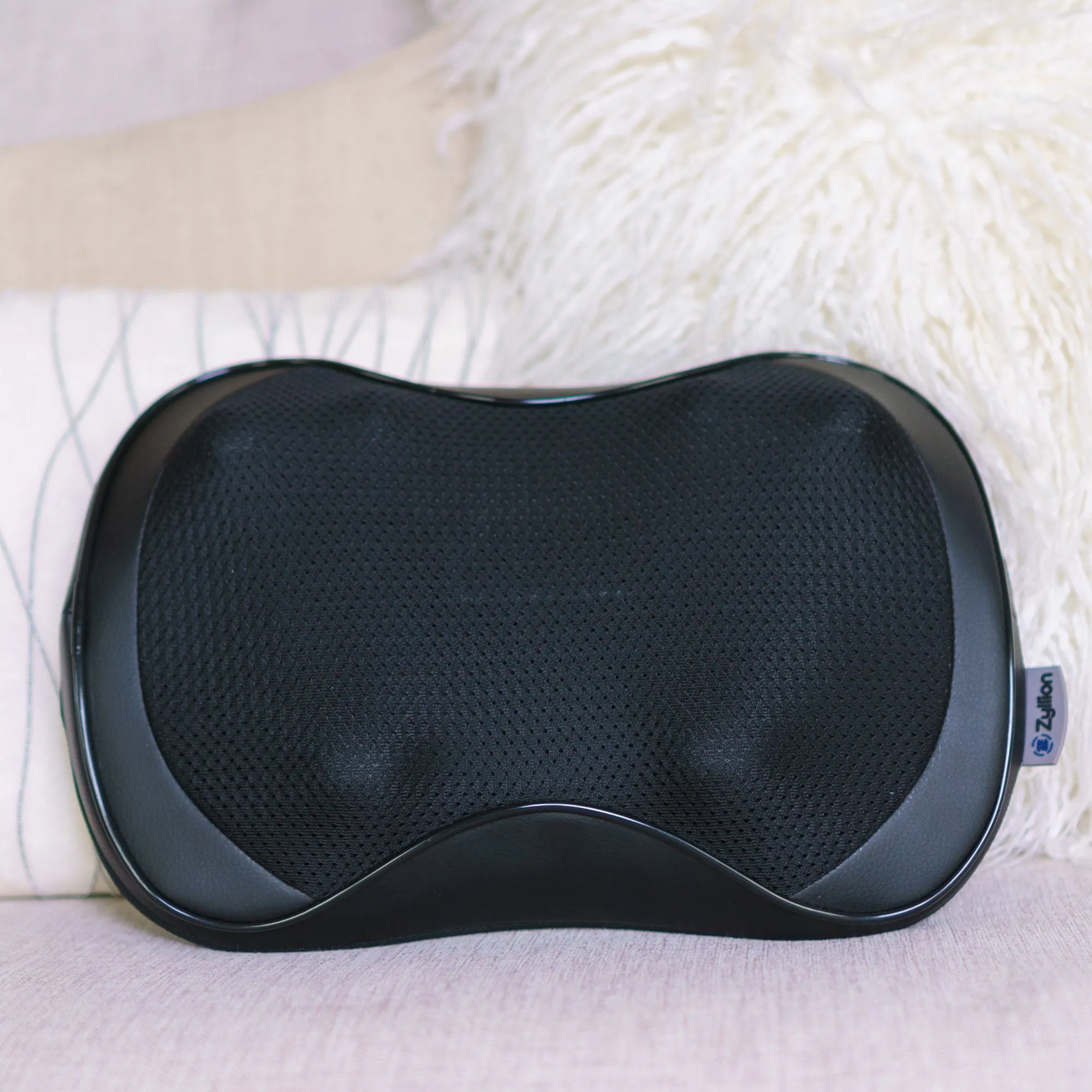 Zyllion Shiatsu Heated Pillow Massager for Back & Neck